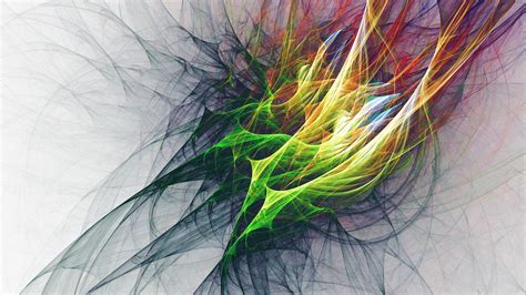 colorful, Abstract, Digital art, Smoke, White background, Lines ...