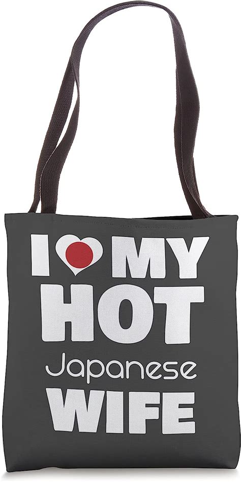 i love my hot japanese wife married to hot japan girl tote bag clothing shoes