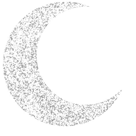 Crescent Moon Png Image Silver Glitter Crescent Moon Png Glitter Png