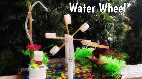 How To Make Water Wheel Water Wheel Project Youtube