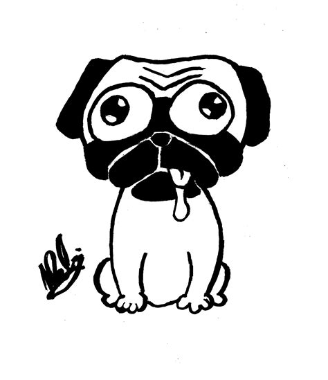 Free Printable Pug Coloring Pages Puppy Coloring