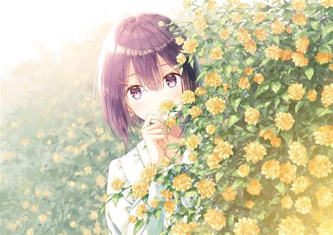 Anime Flower Wallpapers Wallpaper Cave