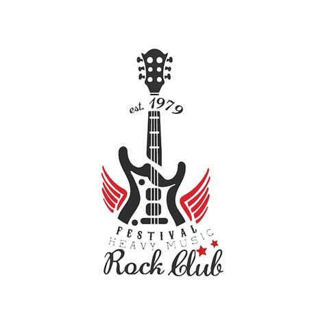 Premium Vector Rock Club Logo Heavy Music Festival Est Design Element