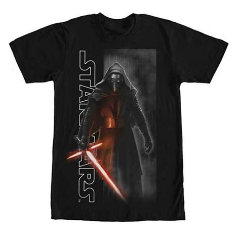 Cyberteez Star Wars Force Awakens Kylo Ren W Logo Black T Shirt 2xl