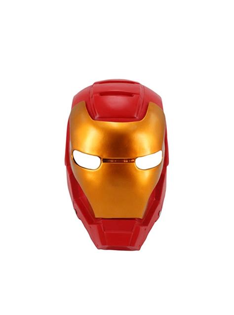 Marvel The Avengers Iron Man Red Golden Resin Mask Halloween Cosplay