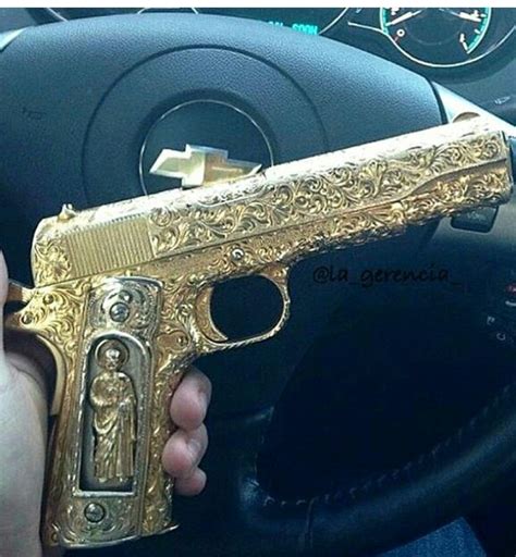 News — el chapo has a diamond covered gun. EL Chapo | Pistol Vault | Pinterest
