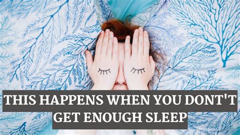 What Happens To Your Body When You Don T Get Enough Sleep Youtube