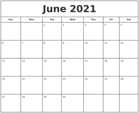 Free Printable June 2021 Calendar Vertical Printable Calendar 2021