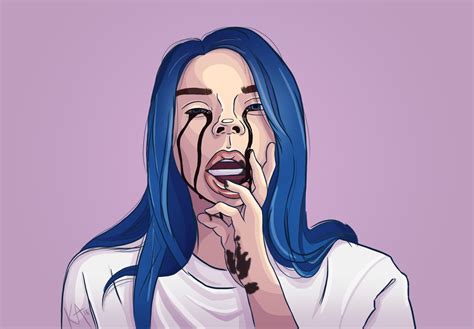 My Drawing Of When The Partys Over Rbillieeilish