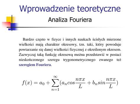 Czy Liczbę N Można Przedstawić W Postaci 6k - PPT - Transformata Fouriera PowerPoint Presentation, free download - ID