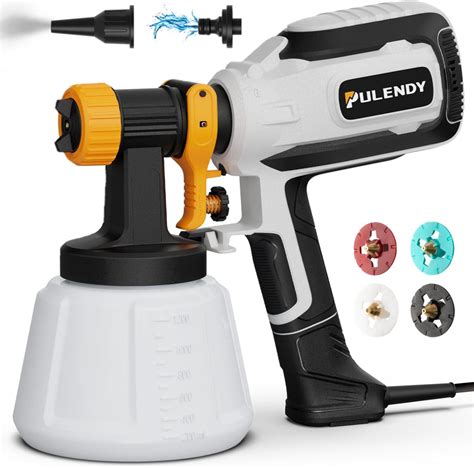 Paint Sprayer 700w Hvlp Spray Gun With Cleaning And Blowing