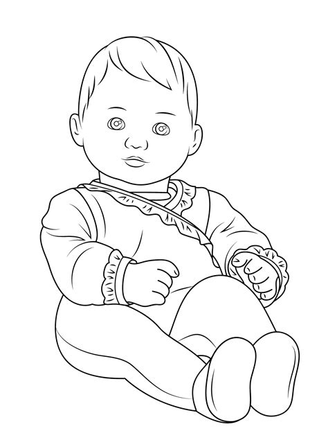 Desenho De Bebezinho Para Colorir Tudodesenhos