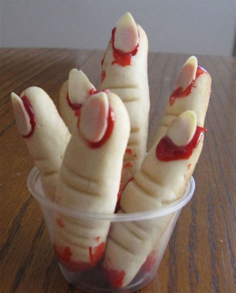 Halloween Severed Finger Cookies