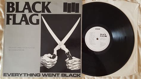 Black Flag Everything Went Black Lp Unreleased Black