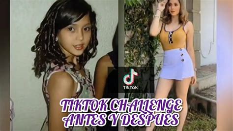 Tiktok Challenge Antes Y Despues Before And After Youtube