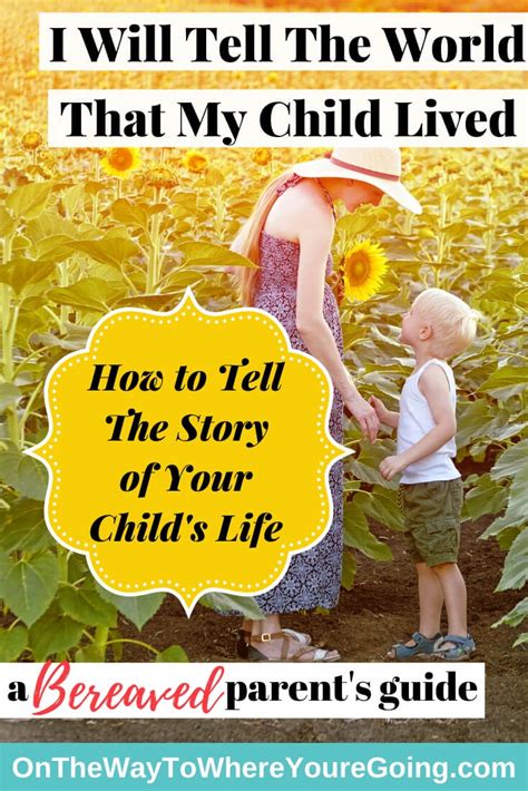 How To Tell The Story Of Your Childs Life A Guide For Bereaved Parents