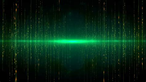 4k 1000 Min Green Matrix Glowing Motion Background 2160p