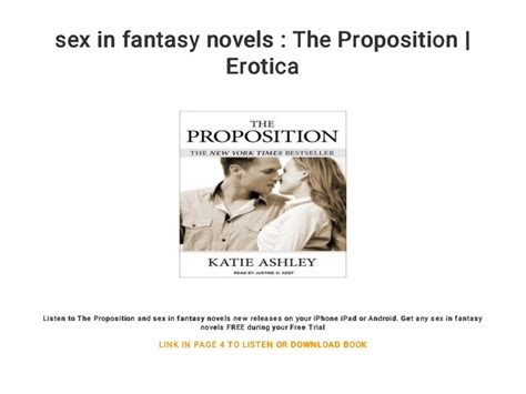 Sex In Fantasy Novels The Proposition Erotica