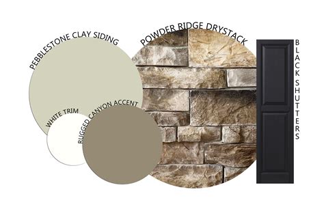 Pebblestone Clay Siding Rugged Canyon Accent Siding Deep Color