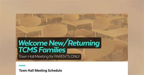 Welcome Newreturning Tcms Families Smore Newsletters For Education