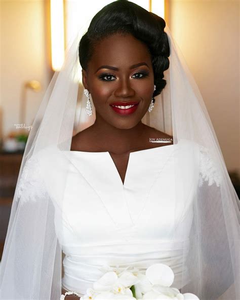 Joy Adenuga Brought Out Vickys Vintage Classy Look For Her Wedding