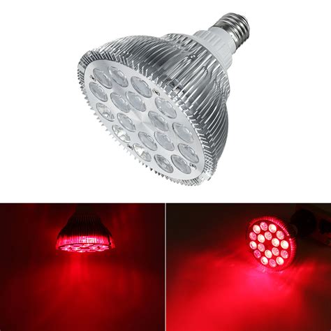 E27 54w Red And Near Infrared Led Light Therapy Bulb 660nm 850nm Anti