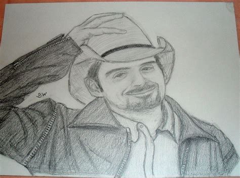 Brad Paisley Pencil Drawing 11x14 In Colorful Drawings Drawings Pencil Drawings