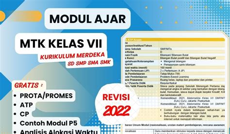 Modul Ajar Matematika Kelas Smp Fase D Dicariguru Com Riset