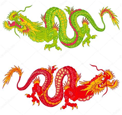 Chinese Dragons Stock Vector Image By ©serazetdinov 85911414