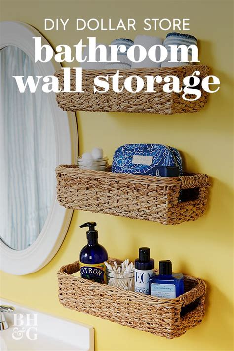 spruce up your home with these 9 brilliant dollar store hacks bathroom wall storage small