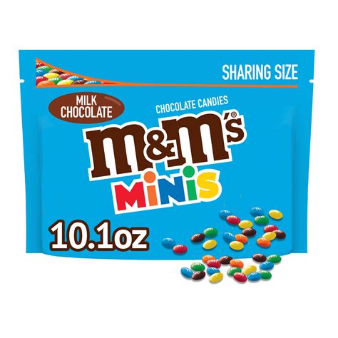 Mandms Milk Chocolate Minis Candy Sharing Size Bag 101 Ounce Walmart