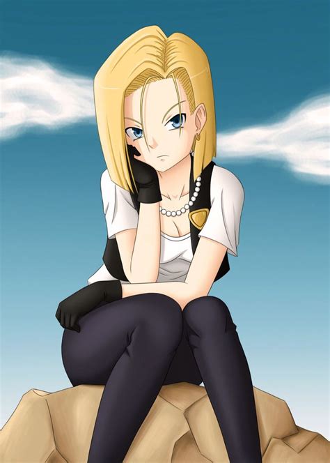 Dragon ball android 18 by magion02 on deviantart. Dragon Ball Z Fan Art Cell Saga Android 18 Bored Out Of ...