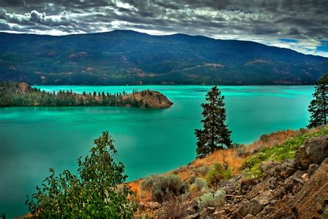 Travel Destination Okanagan Valley In British Columbia Canada Kalamalka Lake Is Located Near