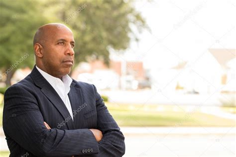 Confident African American Businessman — Stock Photo © Pixelheadphoto
