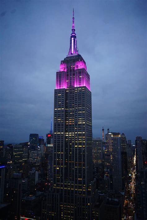Empire State Building Lit Purple To Honor Premature Babies