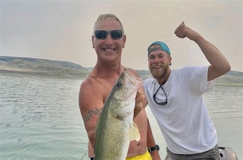Ohio Man Catches First Walleye On Fort Peck Montana Hunting And