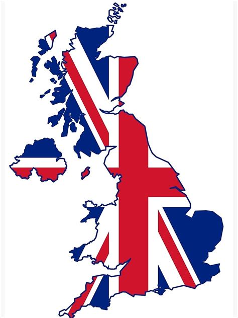 Flag Map Of The United Kingdom Canvas Print By Abbeyz71