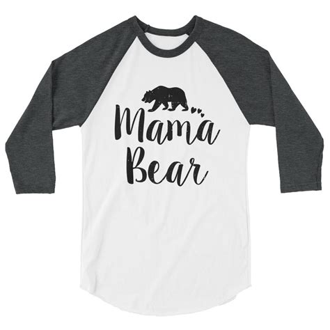 Mama Bear Shirt Mama Bear Raglan Shirt Mama Bear Long