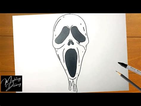 How To Draw Scream Mask Ghostface YouTube