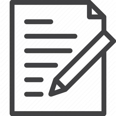 Document Edit Fill Form Write Icon Download On Iconfinder