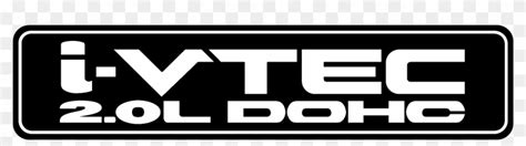 I Vtec 20l Dohc Logo Black And White Vtec Clipart 3059808 Pikpng