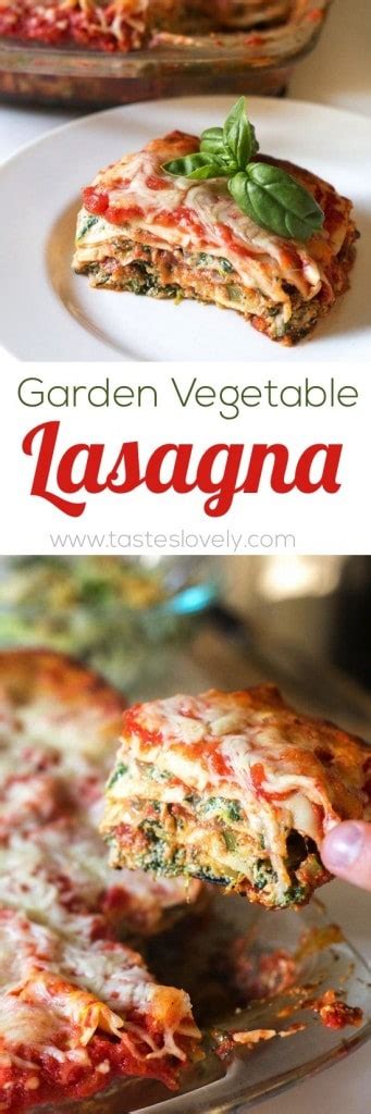 Garden Vegetable Lasagna Tastes Lovely