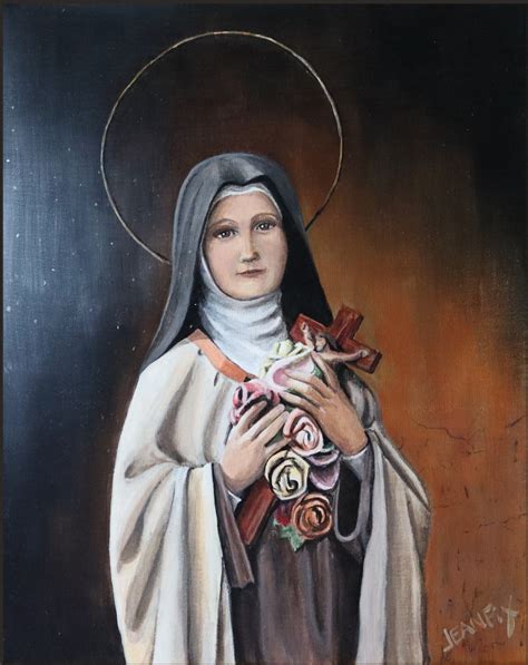 Sainte Thérèse De Lisieux Peinture Par Jeanfix Artmajeur