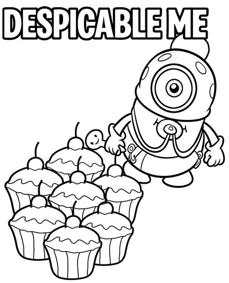 Baby Minion Coloring Page From Despicable Me 3 Movie