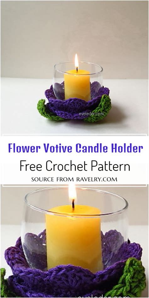 Crochet home decor fits in with almost any style of interior design. 5 Free Crochet Candle Holder Patterns To Organize Your ...