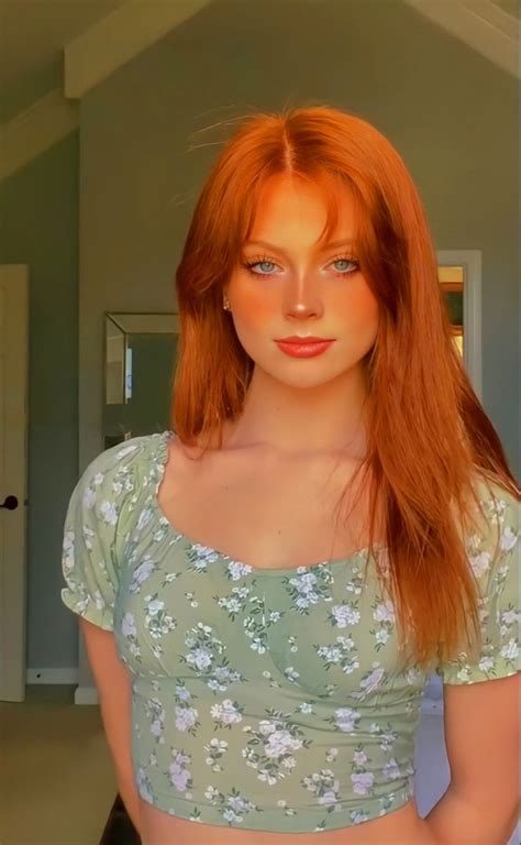 Pretty Redhead Redhead Girl Orange Hair Blue Hair Cute Ginger