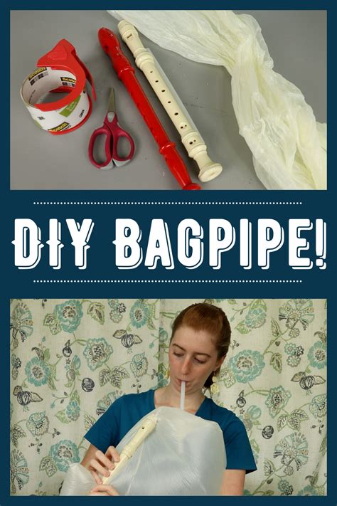 How To Make Bagpipes Using Recorders And A Trash Bag Tutorial Tuesday