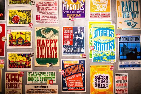 Behind The Scenes In Nashville Hatch Show Print Wander The Map