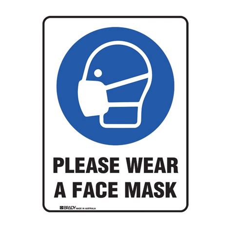 Please Wear A Face Mask Sign