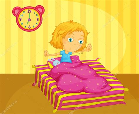 Chica Despierta Vector De Stock Por ©interactimages 10481618